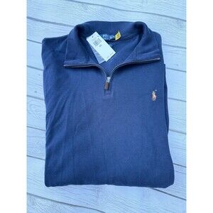 Polo Ralph Lauren Men’s 1/4 Zip Pullover | Navy | Size XXL | NWT